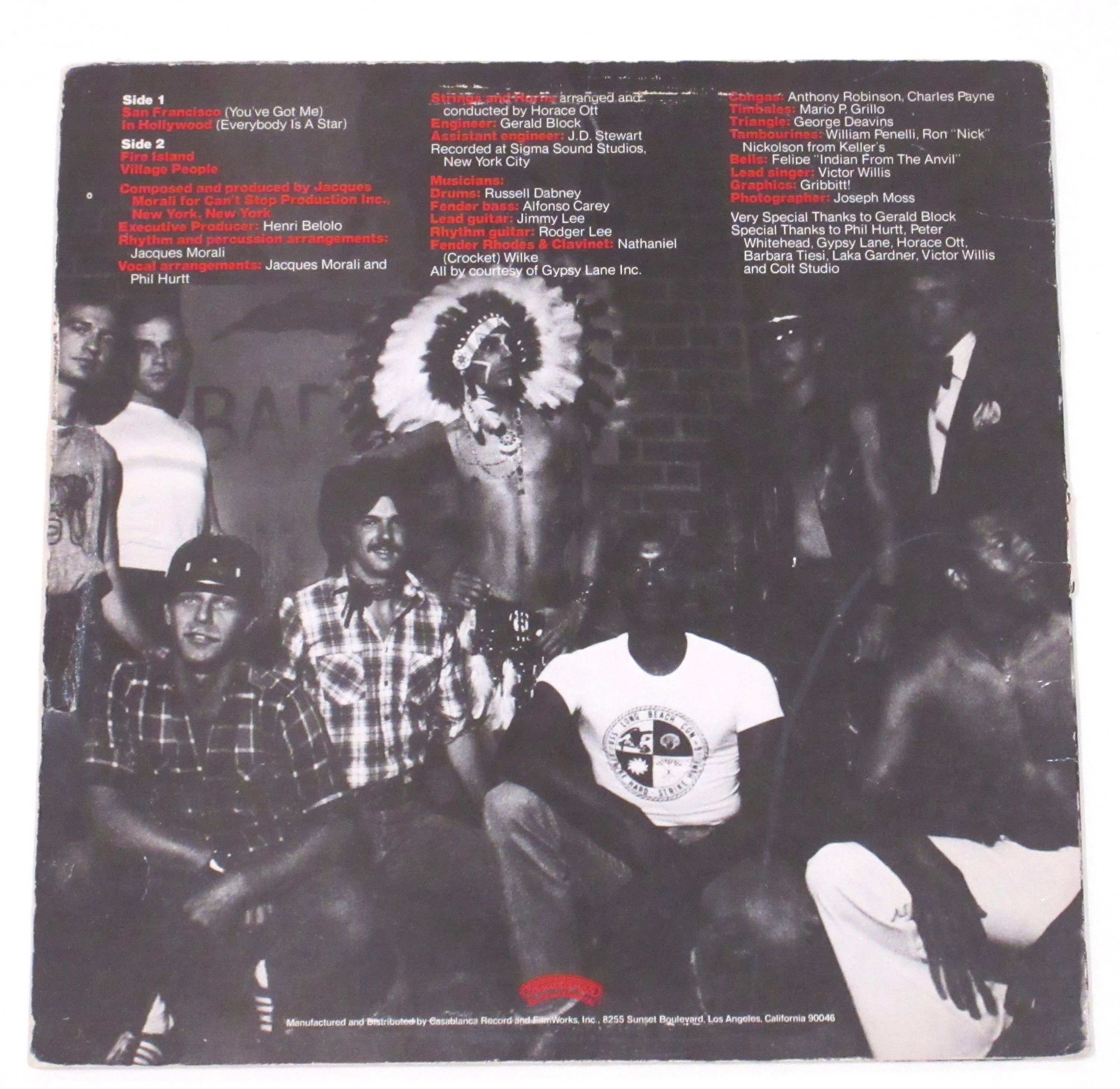Village People Vinyl Macho Man Can