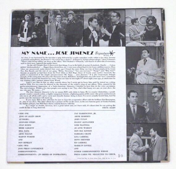 トラフィック★ジョン・バール・エイコーン・マスト・ダイ SACD SHM 紙 Bill Dana Vinyl My Name Jose Jimenez, the Astronaut, More Jose