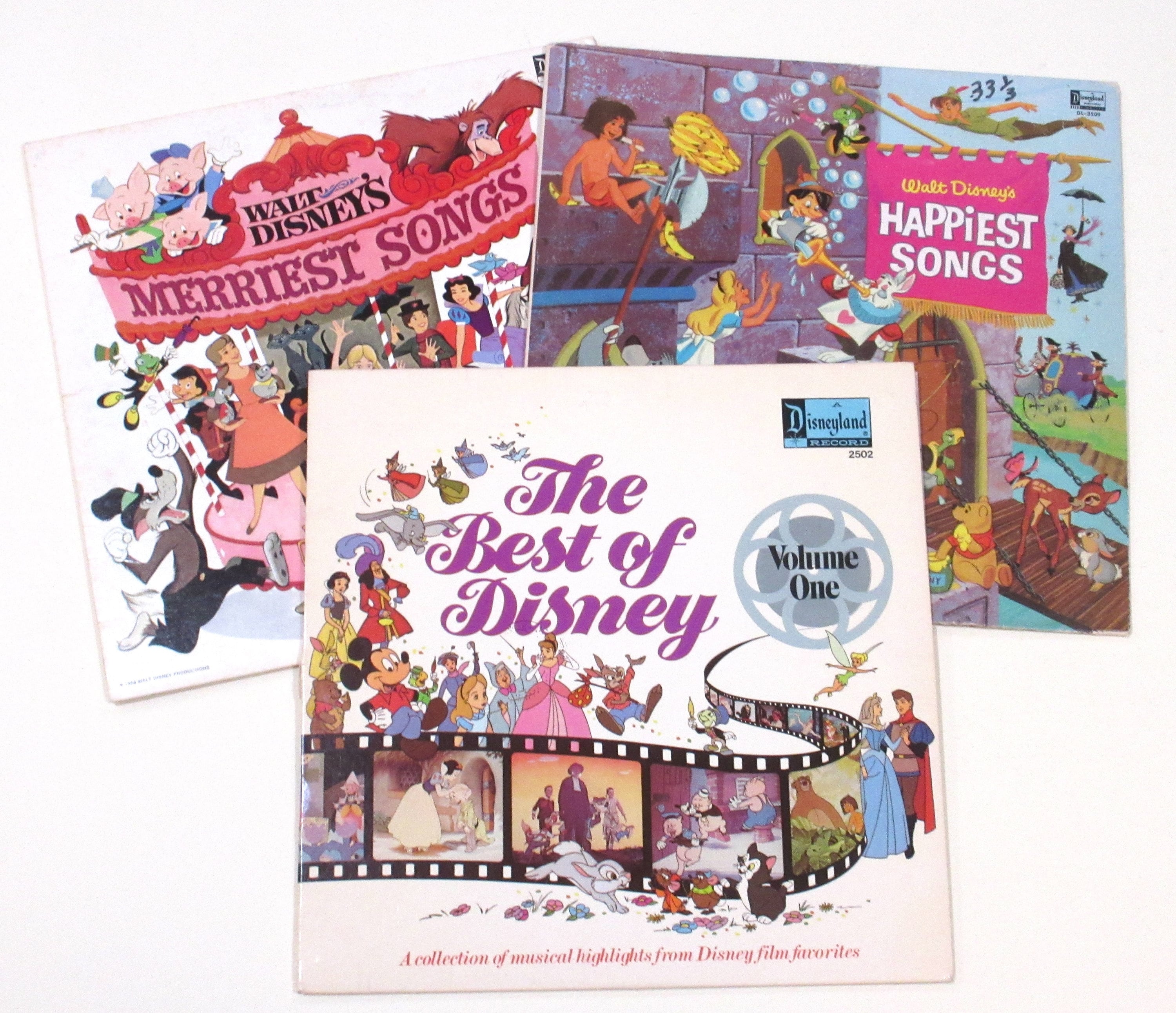 Walt Disney's Happiest Songs レコード VINTAGE Walt Disney's Happiest Songs Collector's LP Record