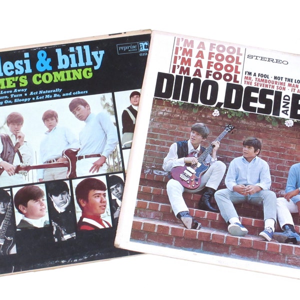 Dino Desi & Billy vinyl I'm a Fool, Our Time's Coming, 1960s choice by teen showbiz sons Dean Paul Martin Desi Arnaz Jr Billy Hinsche