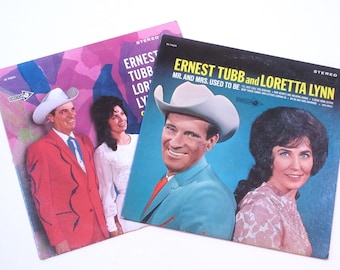 Loretta Lynn vinyl Ernest Tubb 60s duo albums Mr and Mrs Used to Be, or Singin' Again, your choice, both cleaned to sound new, Sweet Thang