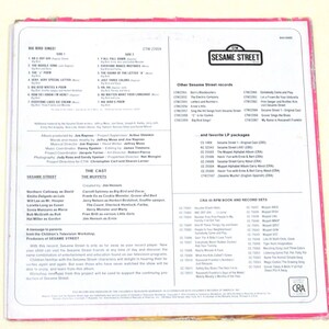 Sesame Street Vinyl Big Bird Sings, Bert's Blockbusters, Ernie's Hits