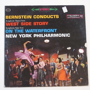 Bernstein composer vinyl choice Music for Theater 2 LPs, or Fancy Free On the Town or West Side Story On the Waterfront stereo or mono