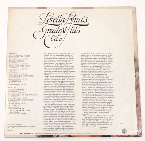 Loretta Lynn song: It's True Love, lyrics