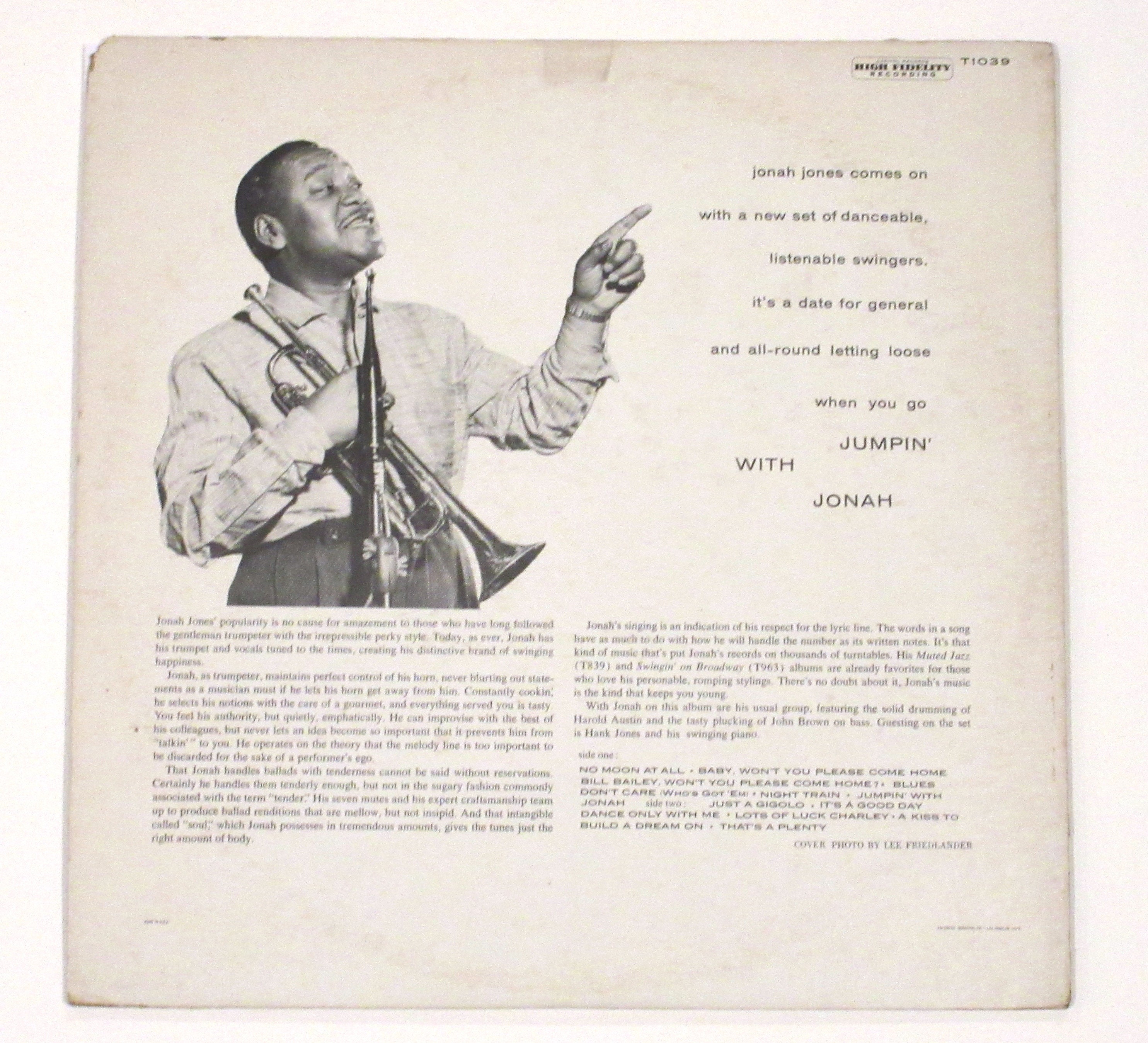 Jonah Jones vinyl jazz muted trumpet 4 LPs 1950s quartet Etsy