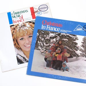Christmas French vinyl choice Christmas in France or Christmas Music From France, from Capitol of the World International Series 1950s 1970s