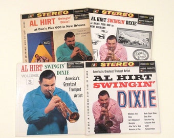 Al Hirt vinyl 4 Swingin Dixie stereo LPs bundle New Orleans jazz from Audio Fidelity, or choose individual albums of Vol 1 or 2 or 4