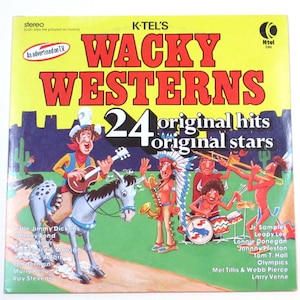 Wacky Westerns vinyl Nutty Numbers, Funny Bone, Looney Tunes, or Dumb Ditties, silly novelty songs, choice of 1970s albums As Seen on TV