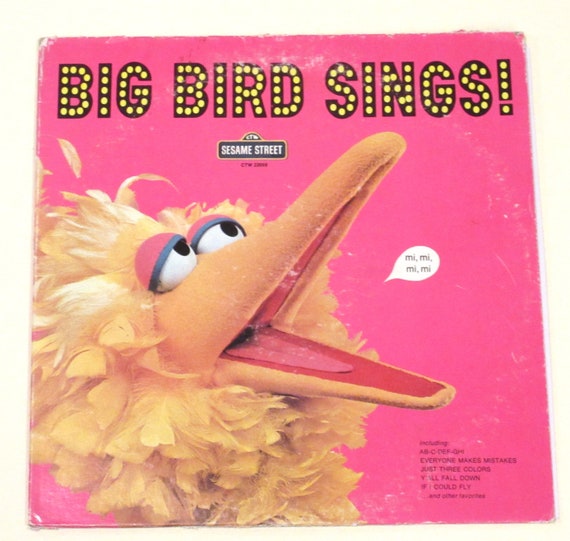 Sesame Street Vinyl Big Bird Sings, Bert's Blockbusters