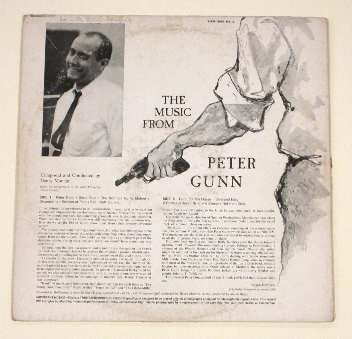 Peter Gunn Vinyl Henry Mancini TV Music Choice of Music From Etsy
