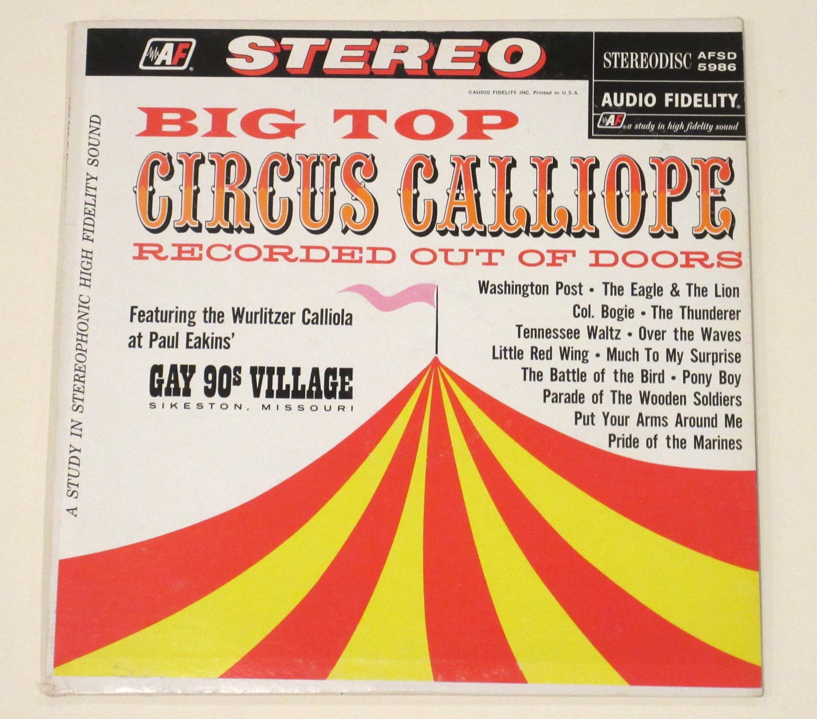 Circus calliope 2 vinyl LP Audio Fidelity stereodisc Etsy