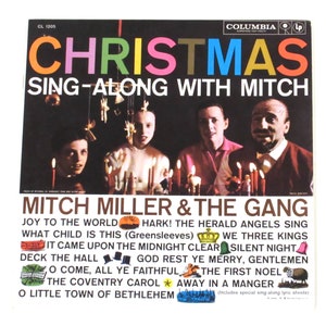 Christmas Mitch Miller vinyl records Christmas Sing Along With Mitch & Holiday Sing Along, stereo bundle, original lyric sheets included!