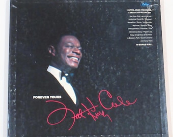 Nat King Cole vinyl box Unforgettable 8 records, or Forever Yours 6 records, Readers Digest set or Capitol set, hard slipcase, info included