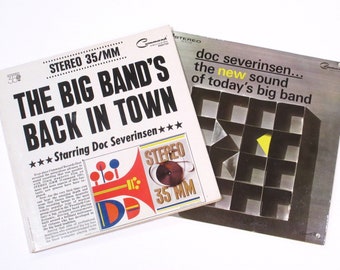 Doc Severinsen 1960s vinyl Command stereo gatefold record choice, Big Band's Back or New Sound of Today, trumpet band leader Tonight Show