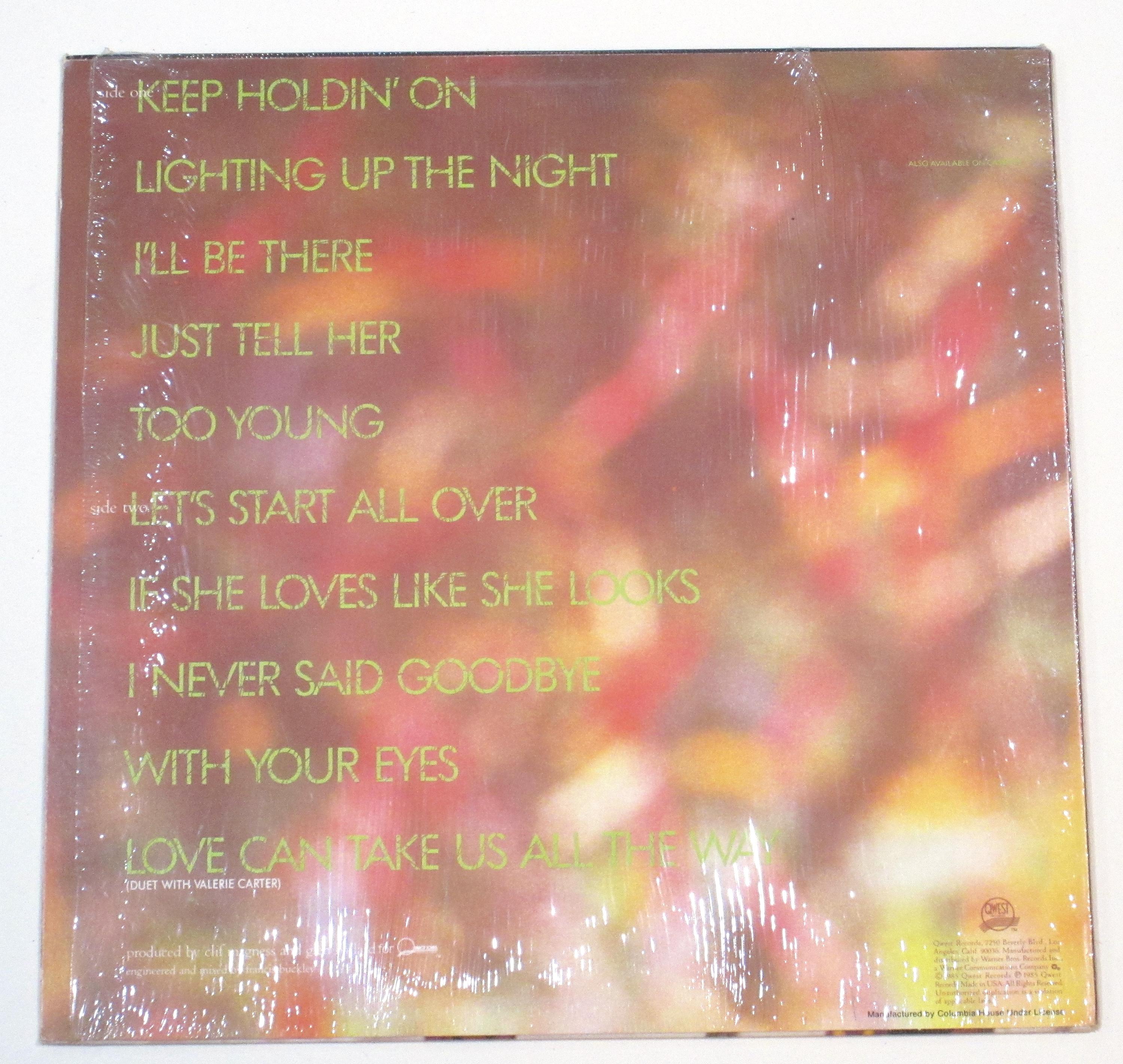 Jack Wagner Vinyl All I Need, Lighting up the Night, Choice of 