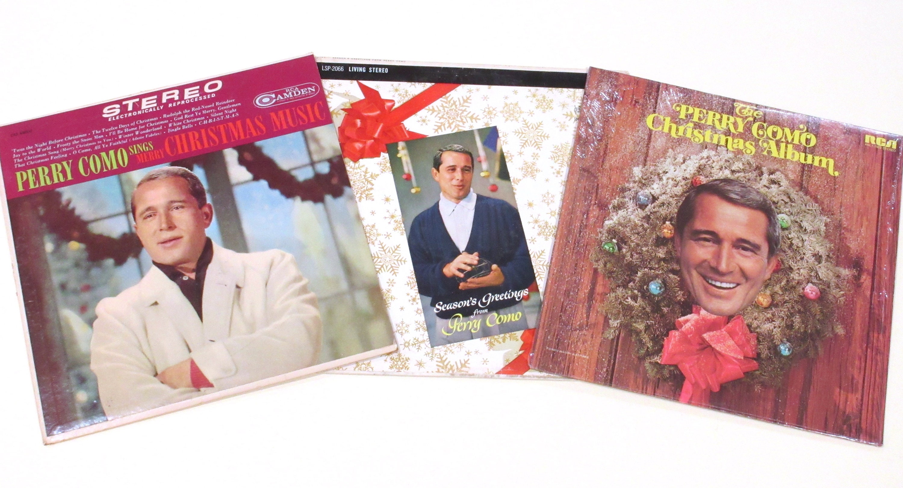 Perry Como Christmas Vinyl 3 Record Bundle or Separate Albums