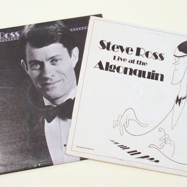 Steve Ross vinyl 2 record albums cabaret 1980s Algonquin Hotel Manhattan New York nightclub American songbook entertainer