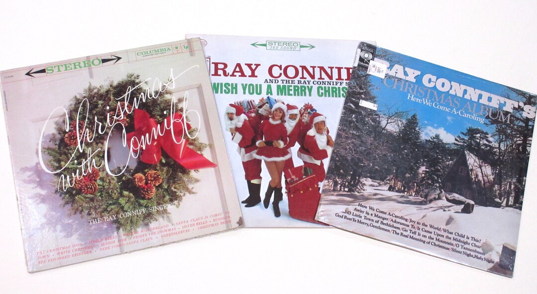 Ray Conniff Christmas Vinyl 3 Records Choice 1960s Singers, We