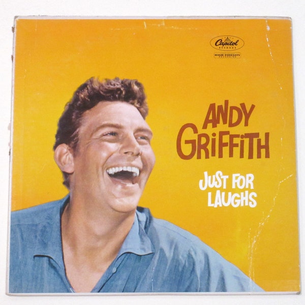 Andy Griffith vinyl Just for Laughs comedy record 1950s, What It Was Was Football, Romeo & Juliet, more classic routines