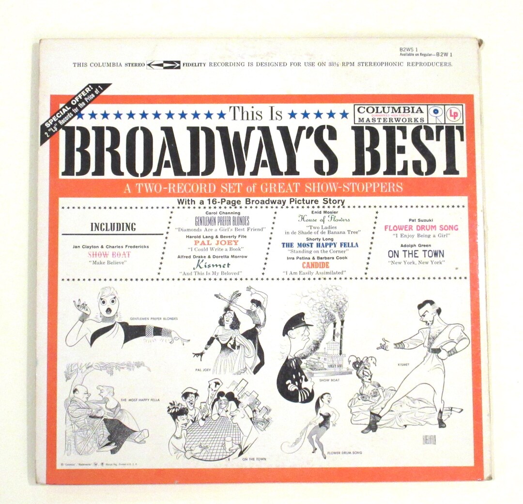 Broadway's Best Musical Numbers Vinyl Booklet Info Photos This is ...