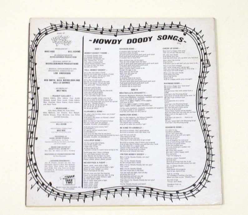 Howdy Note Bad Howdy Doody Vinyl Choice It's Howdy Doody Time, or Story of Howdy, or ...