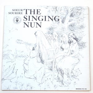 Singing Nun vinyl Dominque hit 1960s real life nun Soeur Sourire album in gatefold jacket bound-in lyrics, choose upgrade with art portfolio