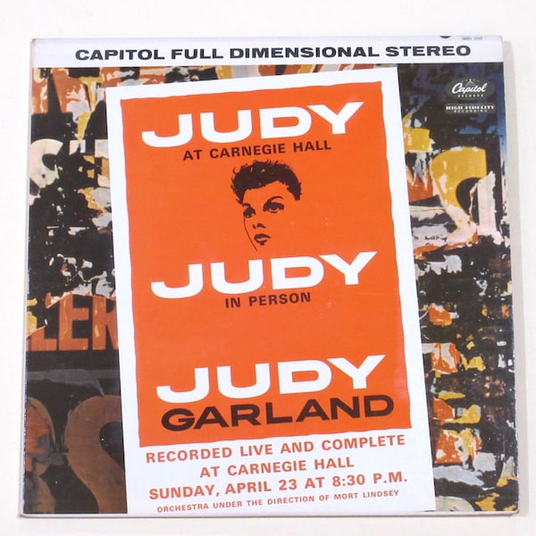 Judy Garland live vinyl Carnegie Hall, Palace, London Palladium with Liza, choice of vintage concert records, cleaned to sound superb