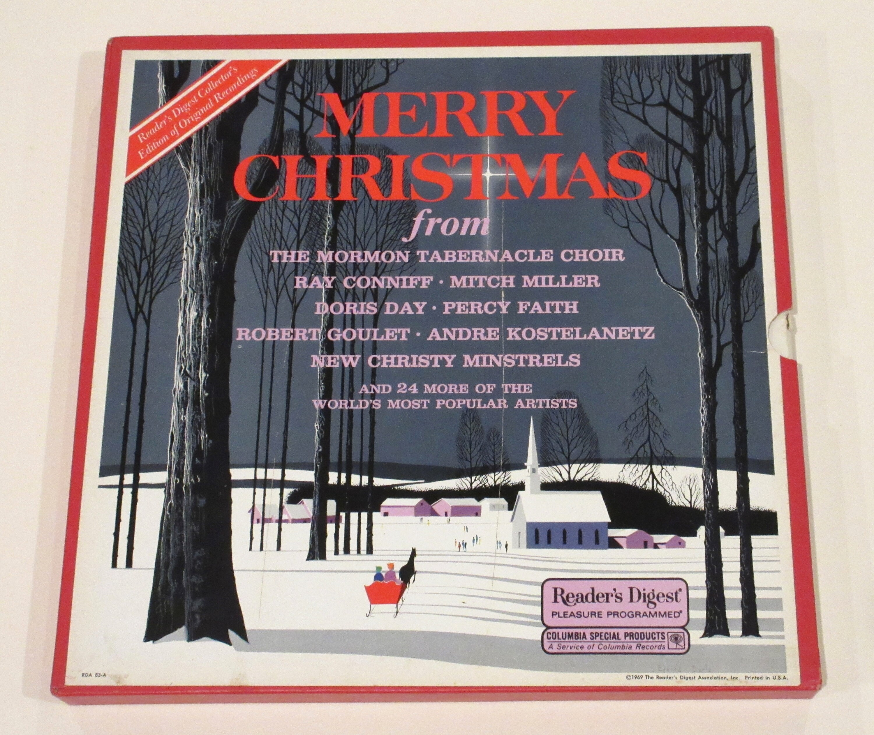Merry Christmas Box Set Readers Digest 4 Vinyl Records Mahalia