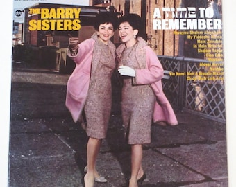 Barry Sisters vinyl Yiddish songs Jewish themes A Time to Remember or Fiddler on the Roof album choice, Claire and Merna glamorous on 60s TV