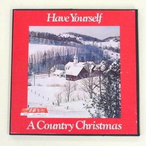 Country Christmas vinyl box set 1970s Columbia House 3 LPs Johnny Cash, Ray Price, Gene Autry, Burl Ives, Marty Robbins, Connie Smith
