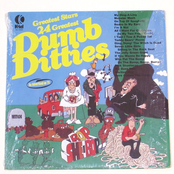 Dumb Ditties vinyl Nutty Numbers, Funny Bone Favorites, Funky Favorites, Silly Songs, novelty hits, choice of 1970s records As Seen on TV