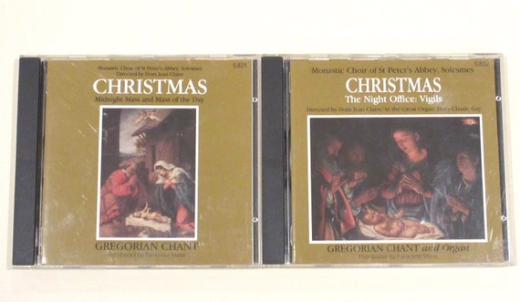 Gregorian Chant Vinyl Christmas St Peter's Abbey Monks