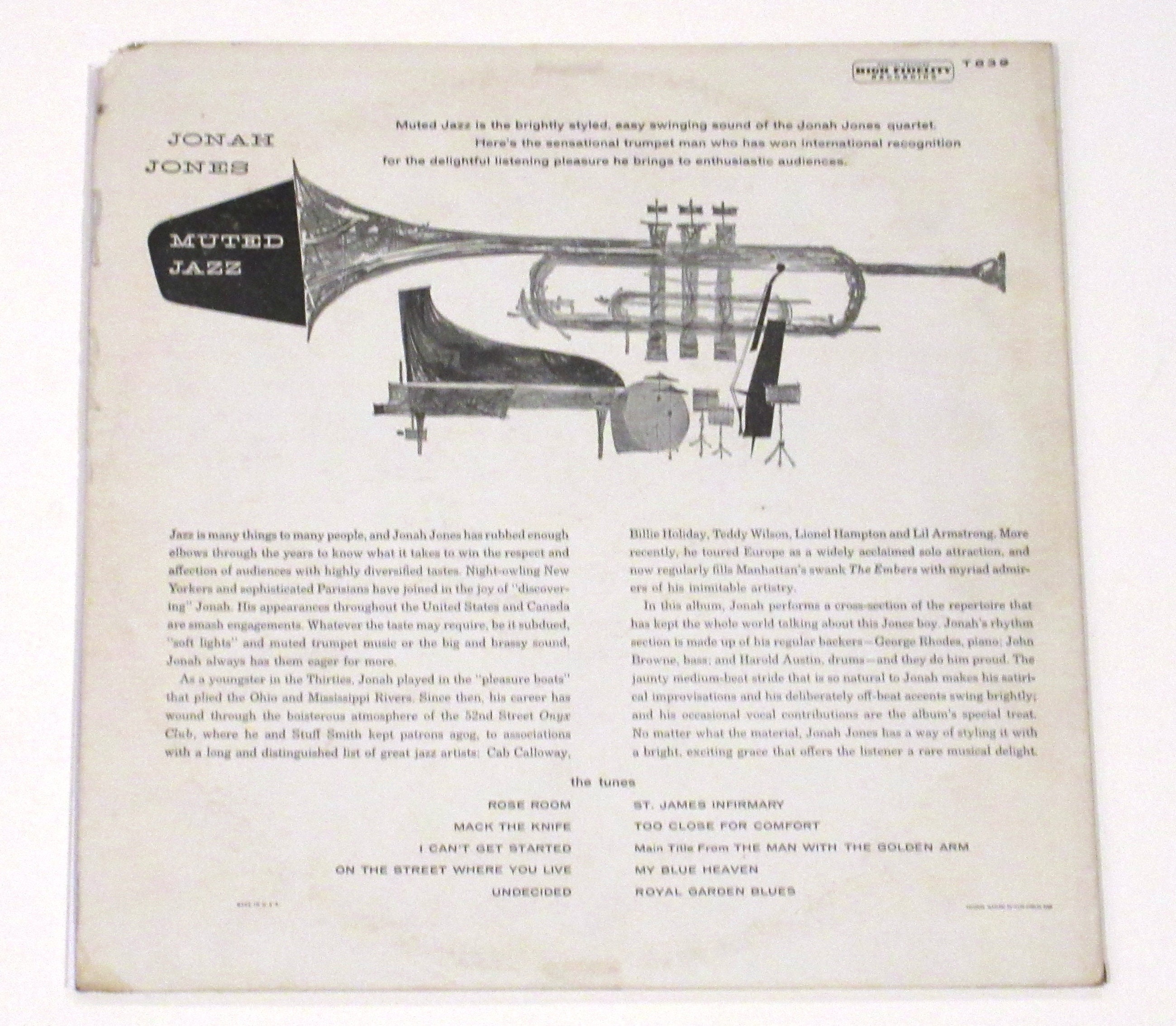 Jonah Jones vinyl jazz muted trumpet 4 LPs 1950s quartet Etsy