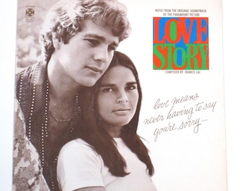 Love Story vinyl 1970 movie dialogue 2 records or soundtrack LP Francis Lai, you choose, Boston romance smash with Ali MacGraw & Ryan O'Neal
