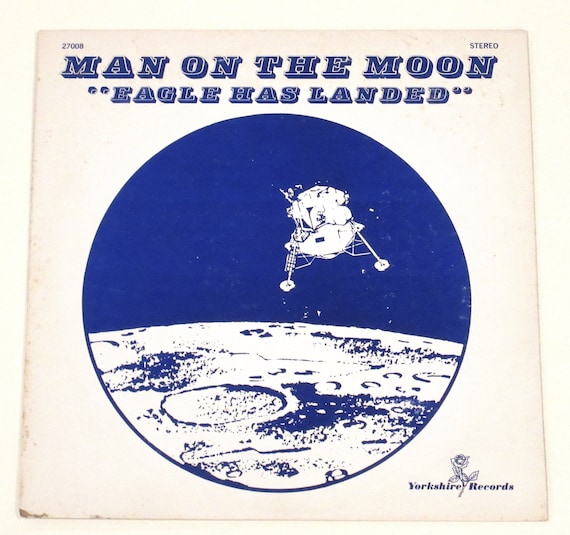 Moon Landing Choice of Man on the Moon Records Flight of - Etsy Finland