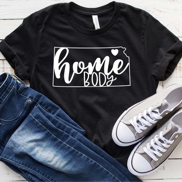 Kansas Homebody Digital Design, Cut File , Homebody Design for Apparel, Homebody  HTV Design Download, EPS PDF File