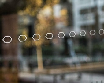 Geometric Safety Vinyl Decals: Hexagon, Circle, Square, Triangle, Dot & Your Own Design