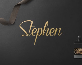 Personalised Removable Vinyl Decal: Custom Text, Logo, Image, Colour, Font & Size
