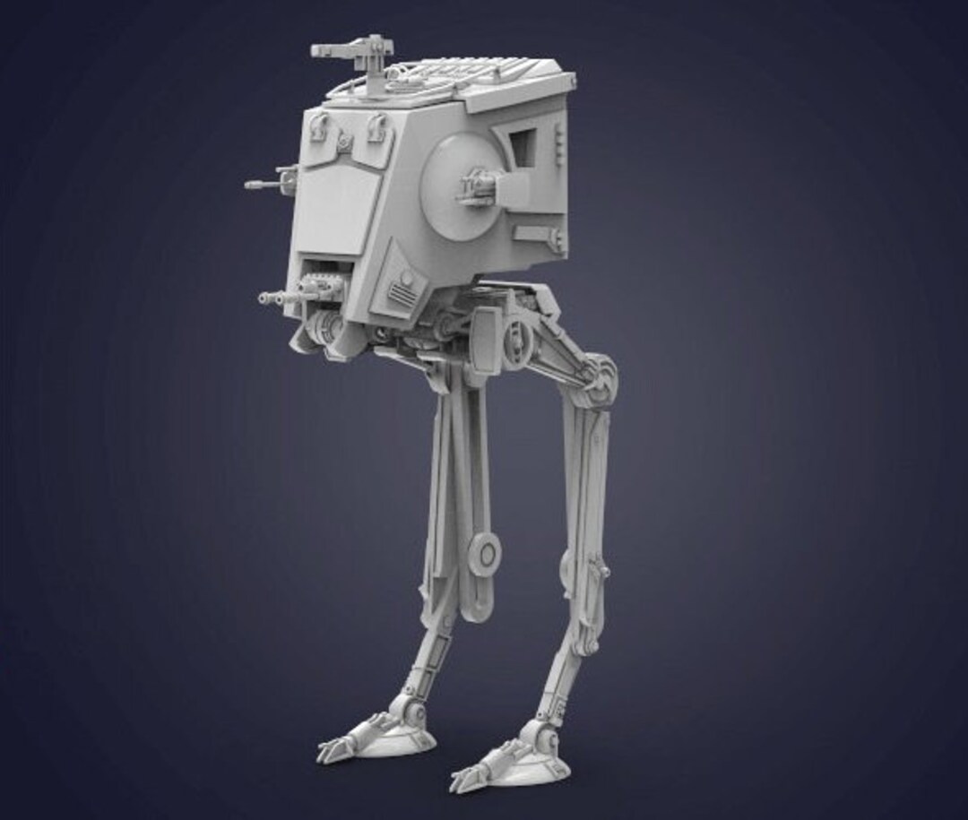 AT-ST Walker 3D Printing Model Assembly Action Stl File - Etsy