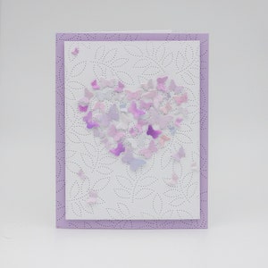 Mothers Day Card Handmade, Handmade Mum Birthday Card with Butterfly Artwork