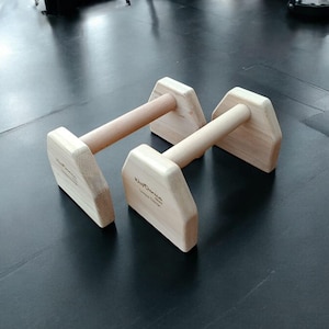 Paralelas de madera Parada de manos Calistenia GIMNASIO Fitness Gimnasia Barra Entrenamiento Barra paralela Yoga Flexiones profundas Crossfit Fondos Equipo de fitness