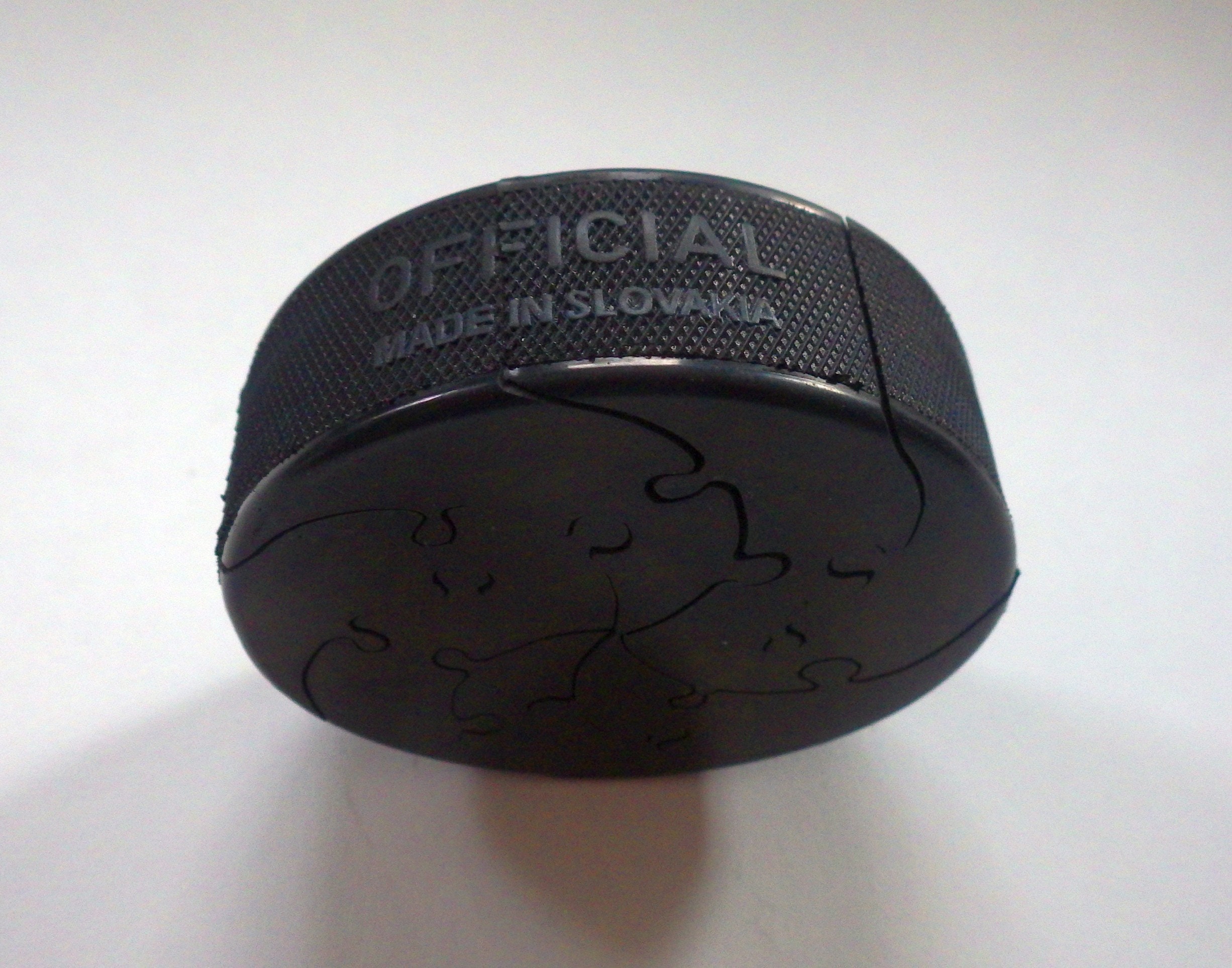 Hockey Puck Hand Cut Jigsaw Puzzle Etsy Canada