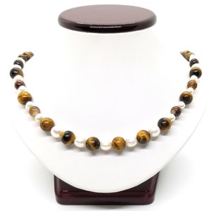 21.5 Gemstone Fire Agate Angelite and Pearl Necklace Pearl Handmade Necklace Fire Agate Artisan Crafted Blue Angelite