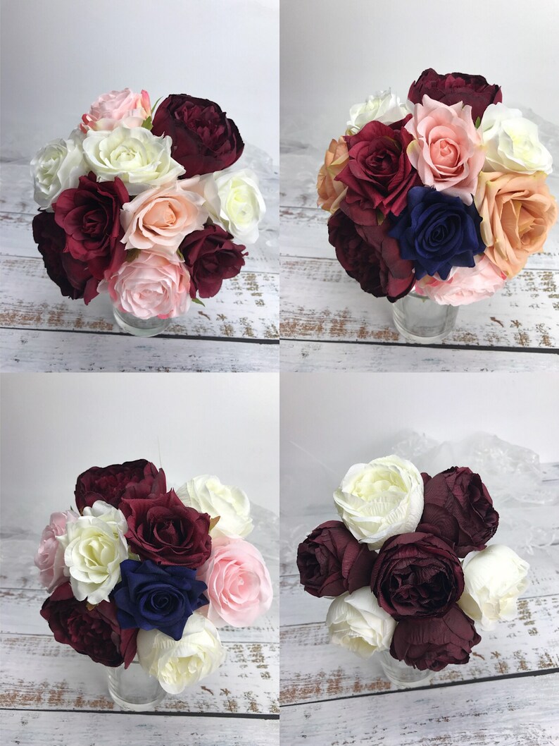 Loose flower centerpiece diy,artificial flower Wedding bouquet diy