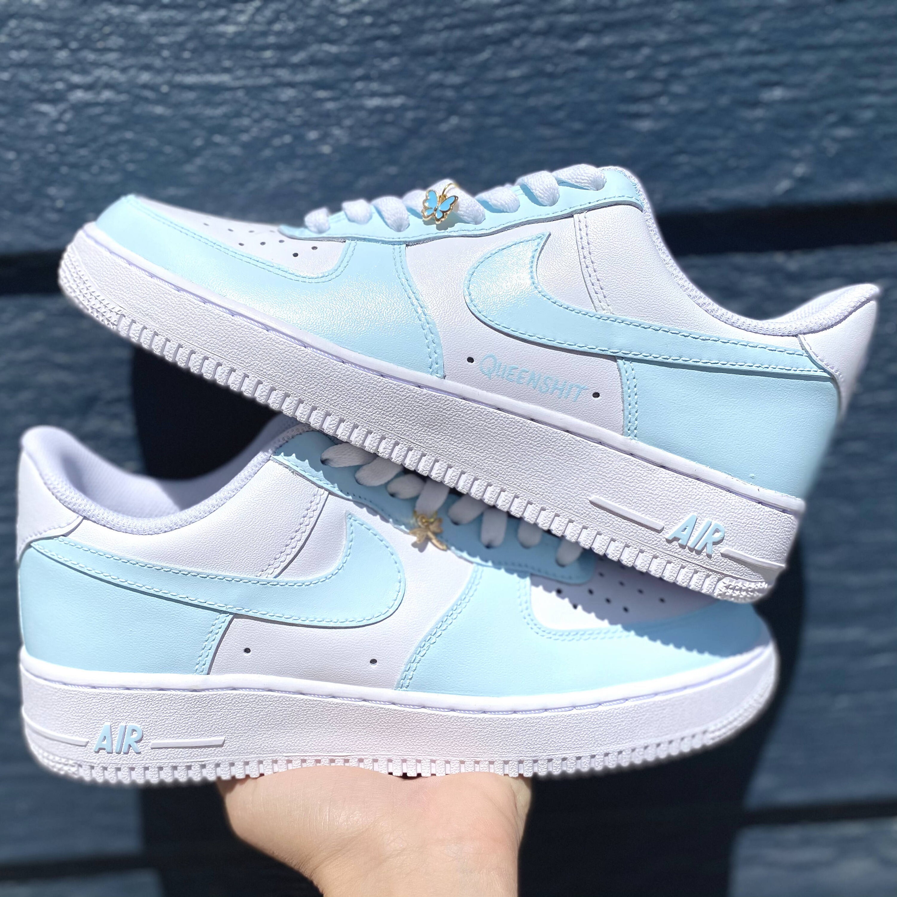 Pick Your Color Custom Nike Air Force Blue Custom AF1 - Etsy