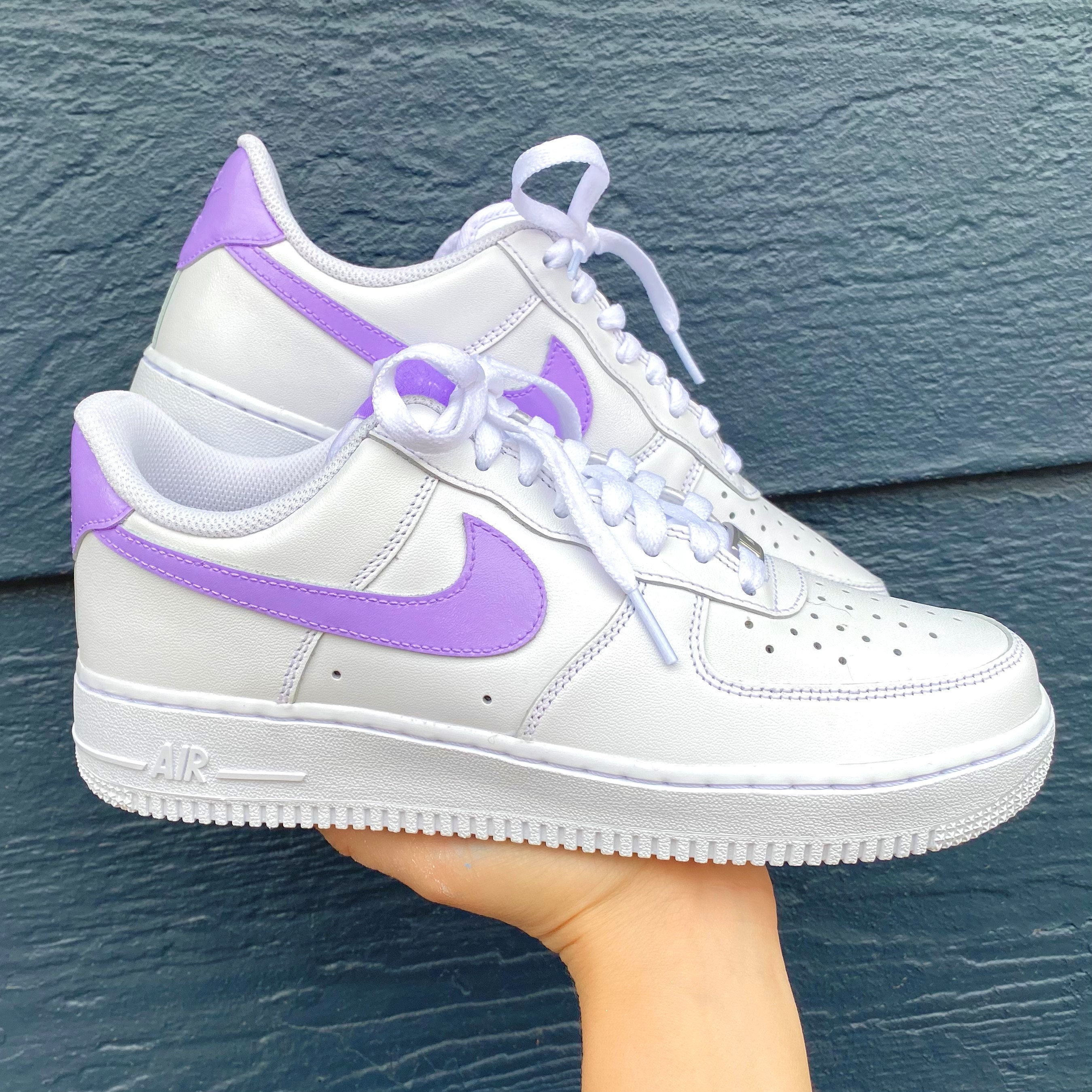 Pick Your Color Custom Nike Air Force Ones Swoosh Tongue | Etsy
