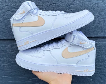 nike air force high tops tan