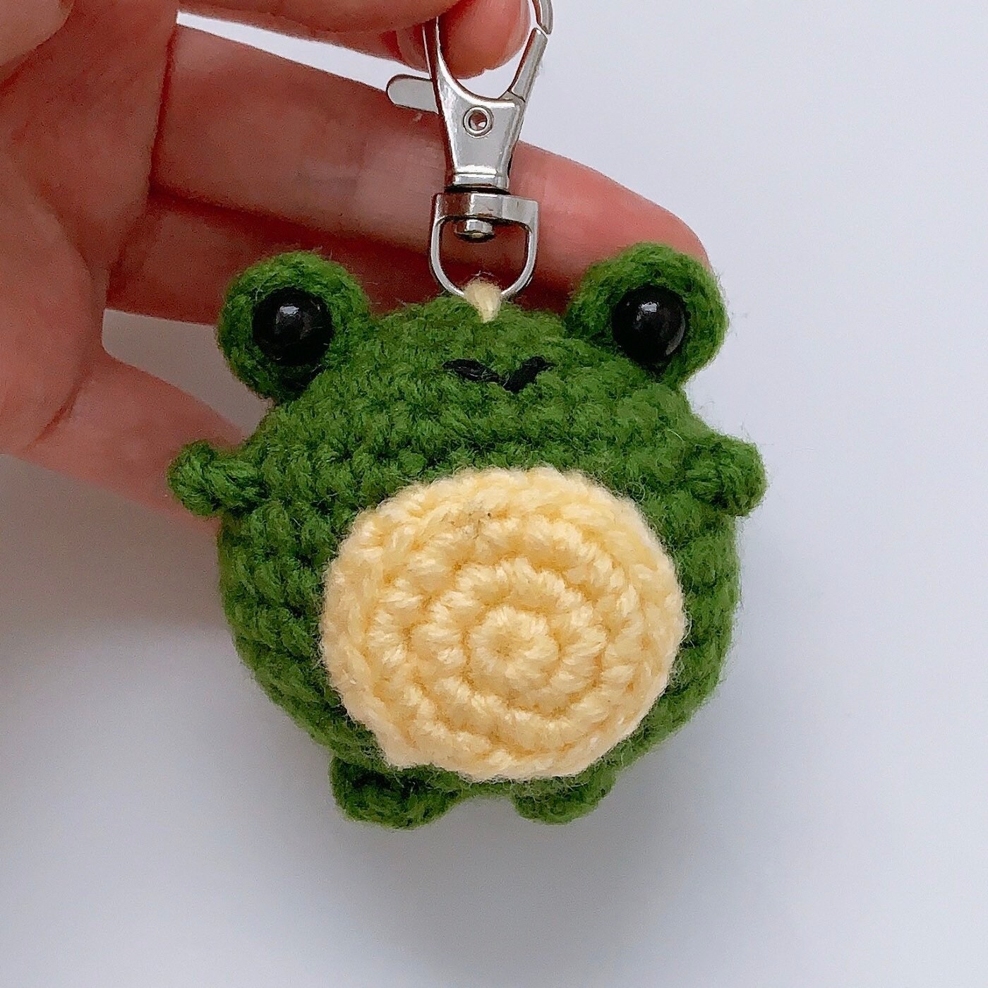 Cute Kawaii Frog Keychain Frog Amigurumi Crochet Plush - Etsy