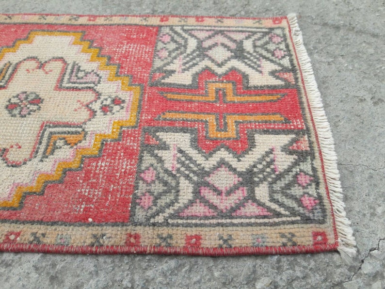 1/'7x2/'10 home decor ru door mat rug turkish mini rug mini rugs vintage door mat rug oushak small rug bathroom rug handmade small rug