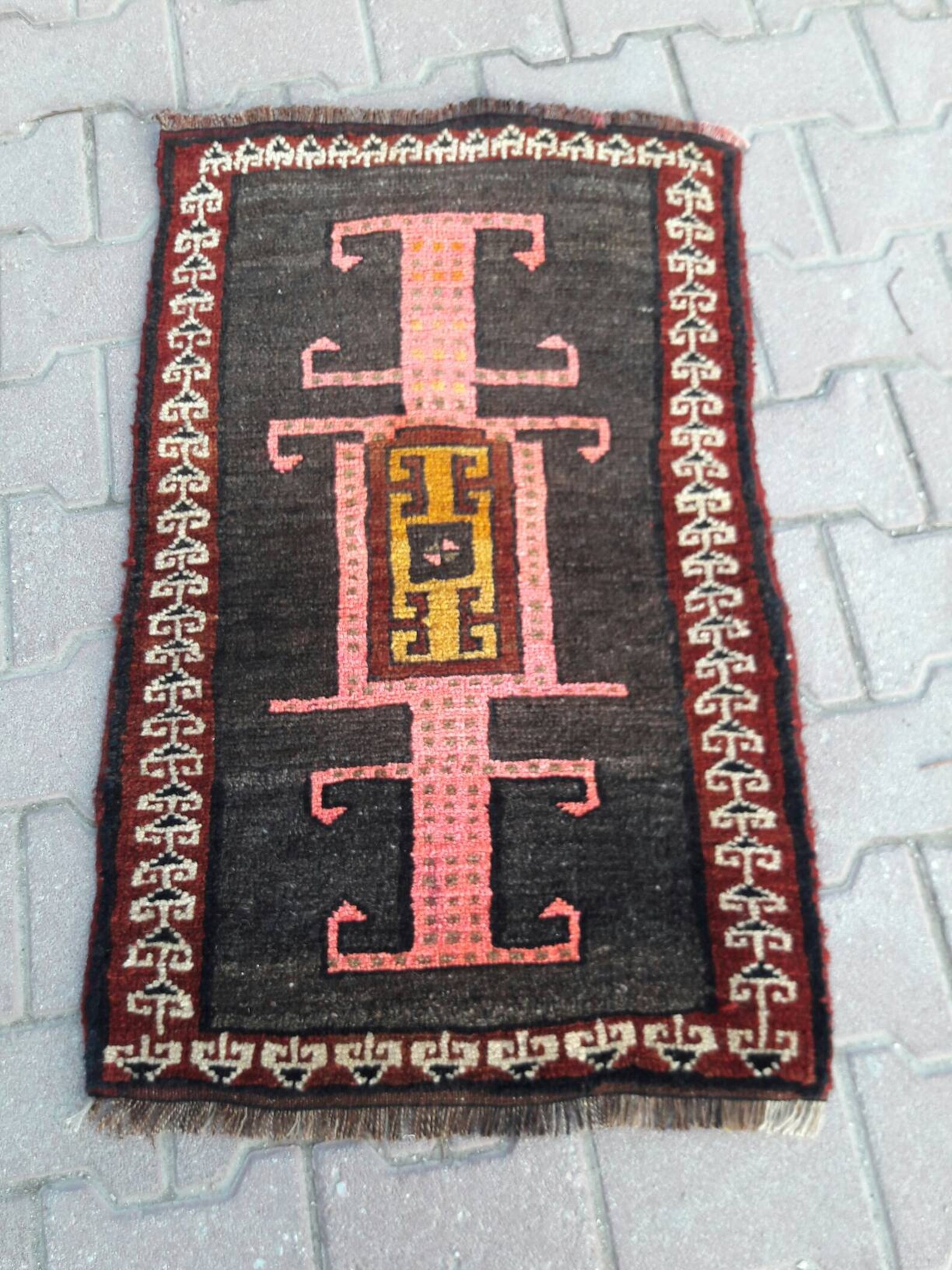 1'10x2'11/ Mini Rugs/ Turkish Mini Rug/ Vintage Rug Small/ Oushak Mini